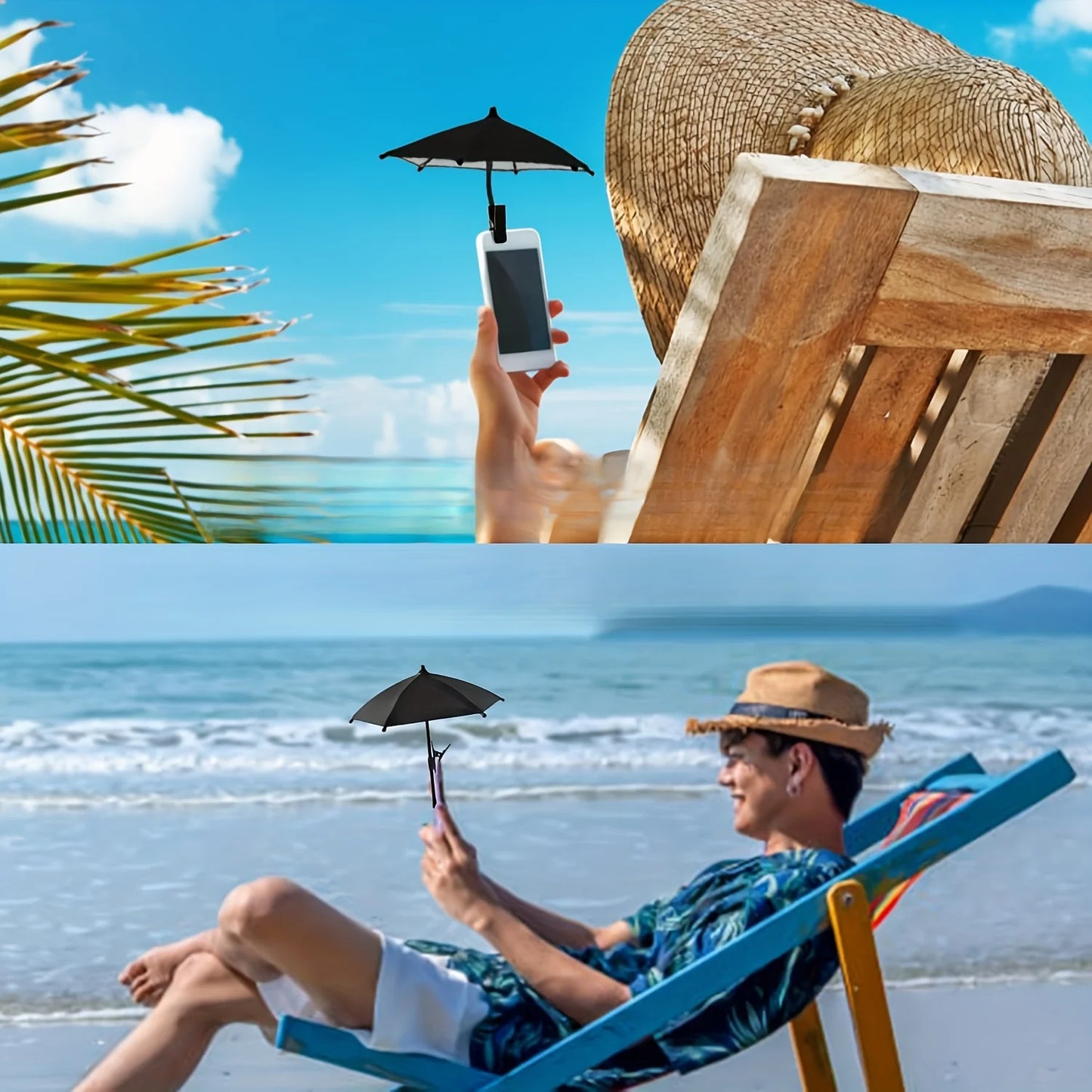 Mobile Phone Mini Sunshade Can Block Sunlight Rain Outdoor Activities