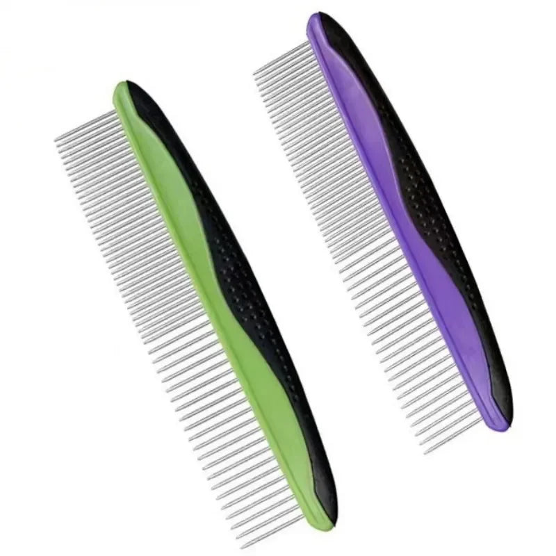 Stainless Steel Dog & Cat Grooming Comb | Detangling Massage Pet Grooming Comb Peaceful Pleasures Health and Wellness