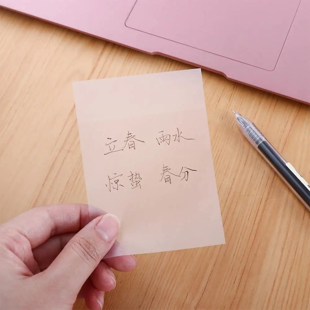 Transparent Sticky Notes PET Memo Pad | Daily To-Do Planner
