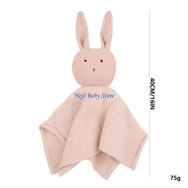 Baby Cotton Soothing Comforter Blanket | Rabbit Snuggle Toy