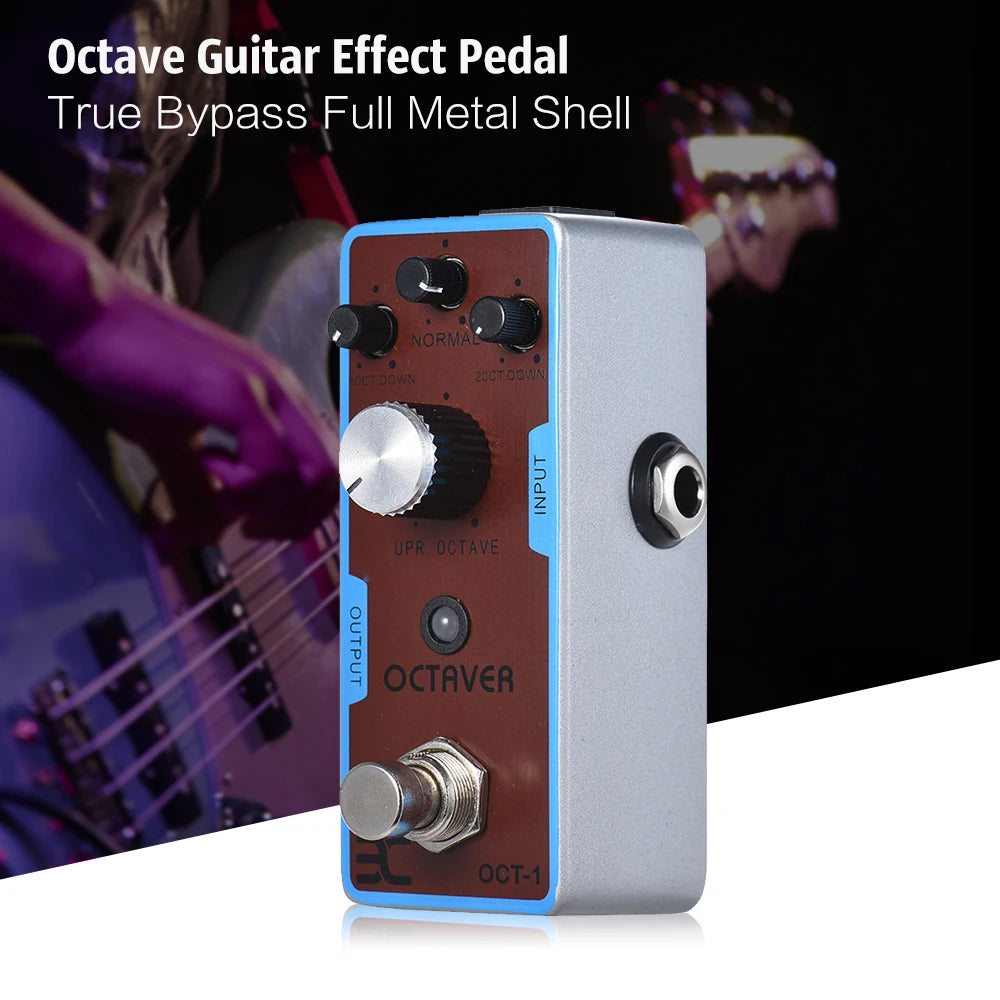 Mini Octave Guitar Effect Pedal True Bypass Full Metal Shell ENO EX