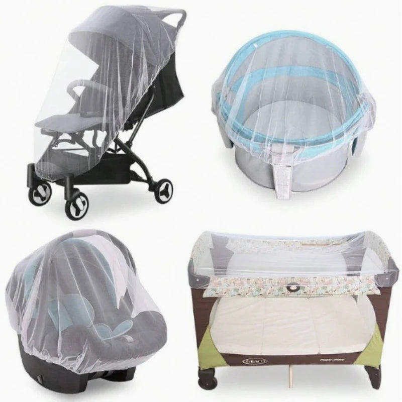Portable mosquito netstroller fully wrapped mosquito net mosquito dust prevention universal breathable babystroller mosquito net Peaceful Pleasures Health and Wellness