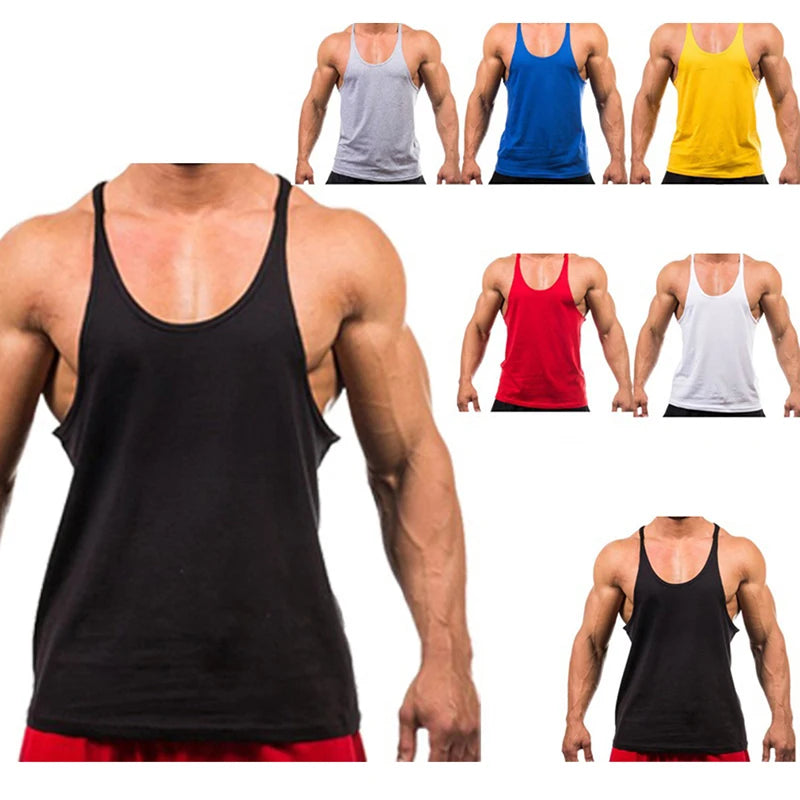 2023 New Bodybuilding Brand Jogger Gym Singlet Training Bodybuilding Tank Top Vest Shirt Sleeveless Fitness Cotton Shirt For Men Peaceful Pleasures Health and Wellness