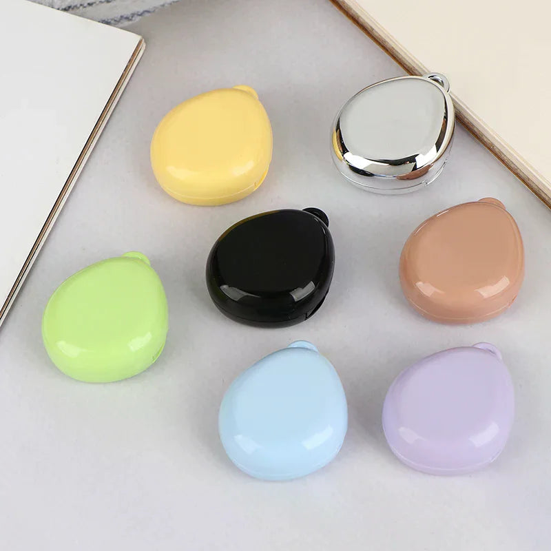 Colorful Keychain Empty Makeup Compact Diy Refill Case With Aluminum Tray Portable Cosmetic Storage Small Blush Container Peaceful Pleasures Health and Wellness