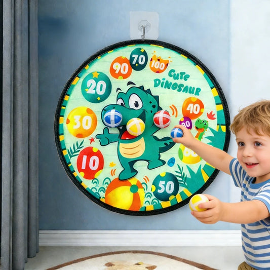 Kids Sticky Ball Dart Board – Safe Indoor Outdoor Party Game Kids Dart Board Game Peaceful Pleasures Health and Wellness