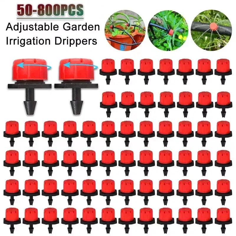 Adjustable Drip Irrigation System Kit 50–800 Pieces | Garden