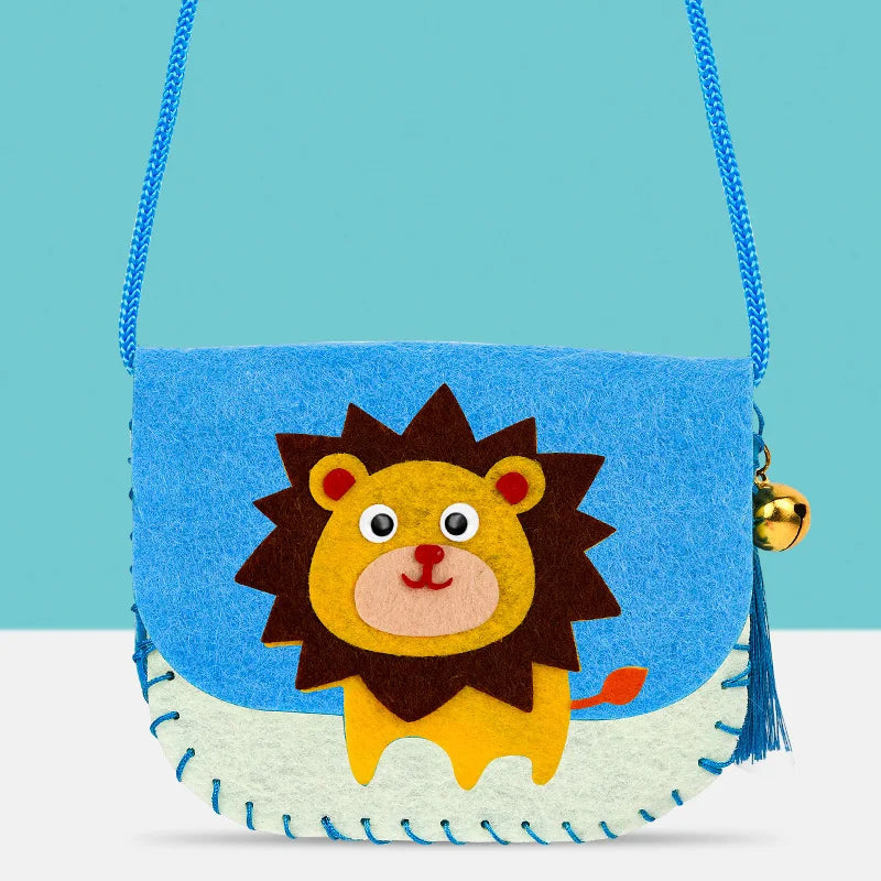 DIY Shoulder Bag Non-woven Fabric Sewing Kits Kids Handmade Needle