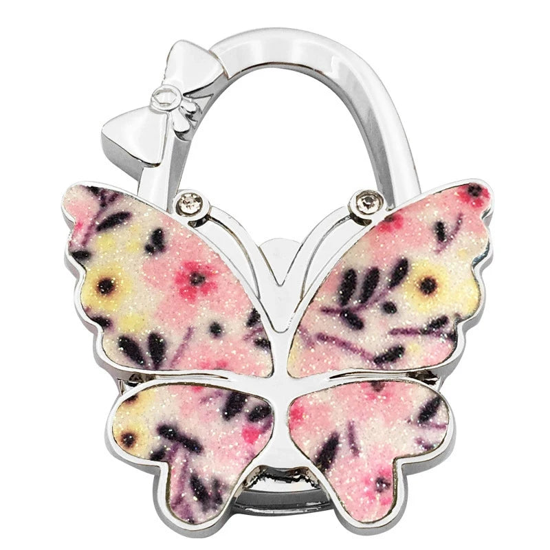 Butterfly Purse Hook – Foldable Handbag Table Hanger for Women