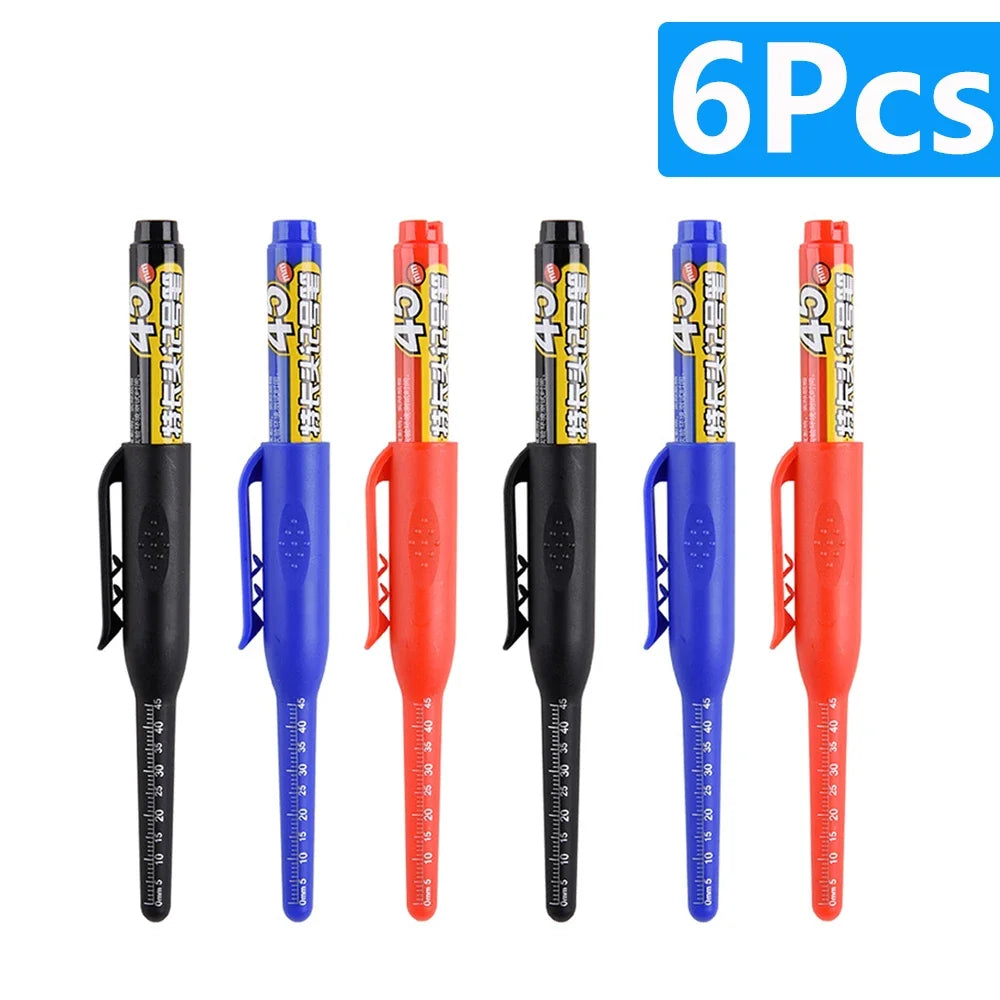 Waterproof Long Head Nib Deep Hole Markers Pen Tile Carpenter