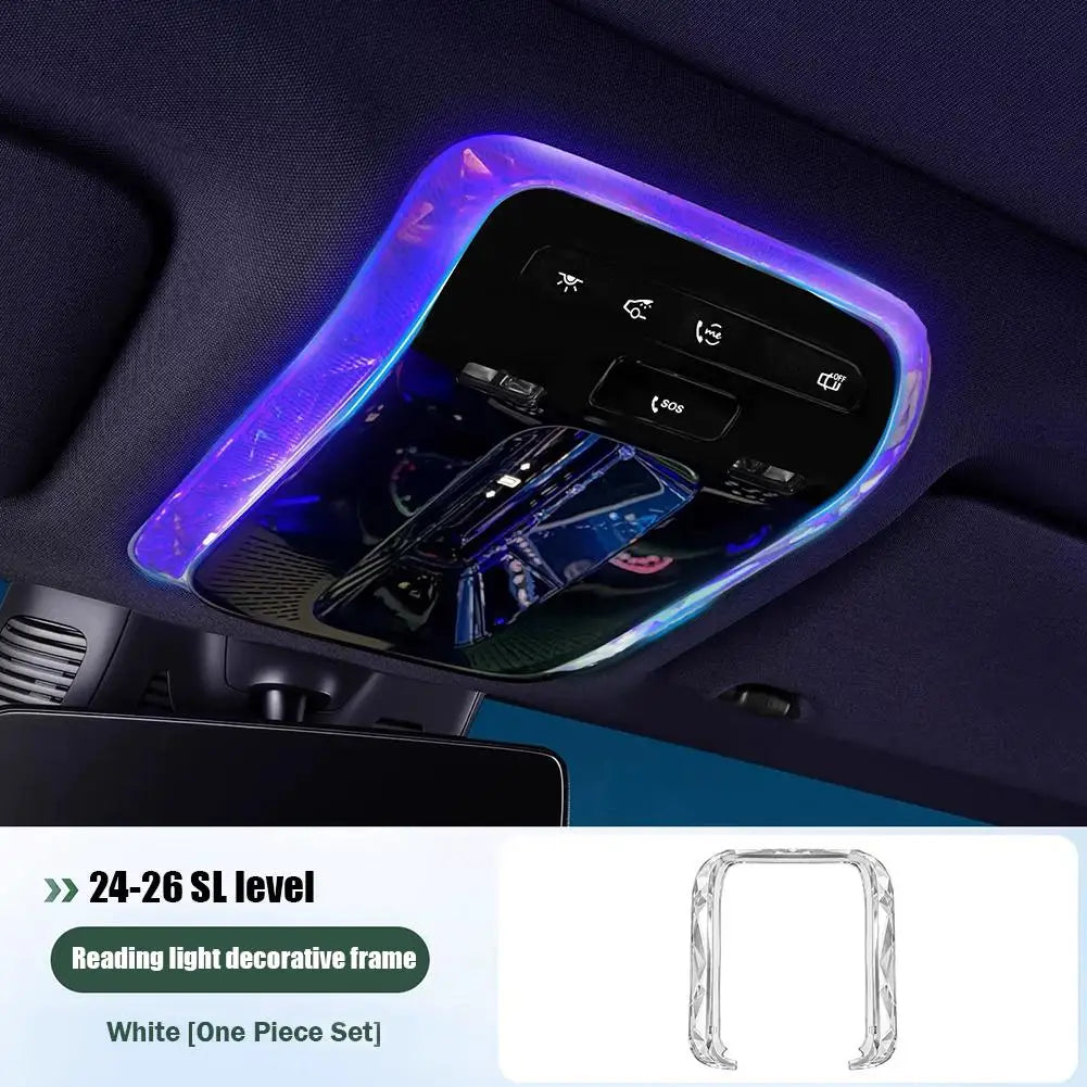 Reading Atmosphere Lights For Mercedes-Benz S/E/C-Class GLC200 GLE EQS EQE E200 C200 Crystal Reading Light Trim Decorative Frame Peaceful Pleasures Health and Wellness For SL