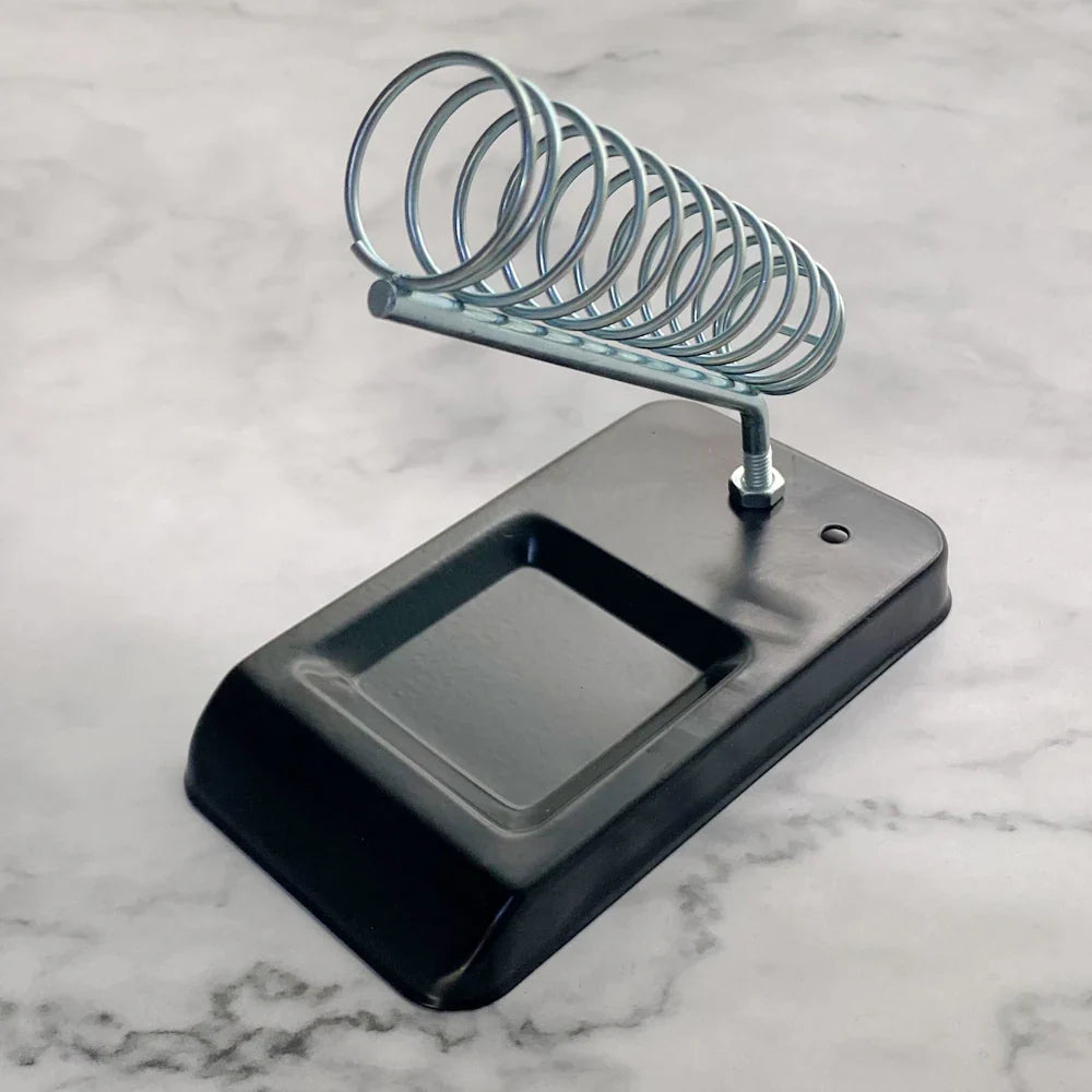 Portable Soldering Iron Stand with Cleaning Sponge | Metal Holder