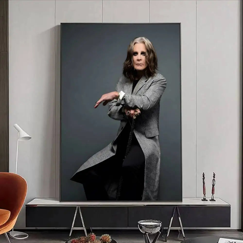 Ozzy Osbourne HD Wall Poster | Waterproof PVC Music Decor Music Wall Poster Peaceful Pleasures Health and Wellness