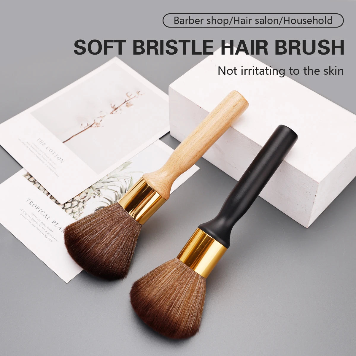 Hairdressing Soft Hair Neck Face Duster Brush, Professional Cleaning Brush for Hair Cutting, Barber Salon Styling & Makeup Tools Peaceful Pleasures Health and Wellness