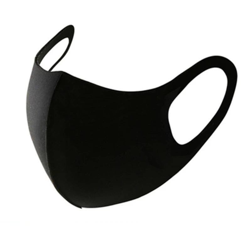 2/4/6Pcs Sunscreen Mask Summer Adjustable for Adults Women Men Dustproof Breathable Washable Ice Silk Polyester Cloth Mask Peaceful Pleasures Health and Wellness Black 2pcs