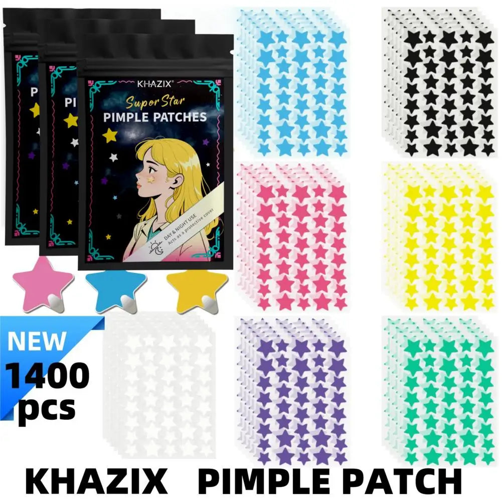 Multi-Color Star Acne Patches – Ultra-Thin Concealer Dots