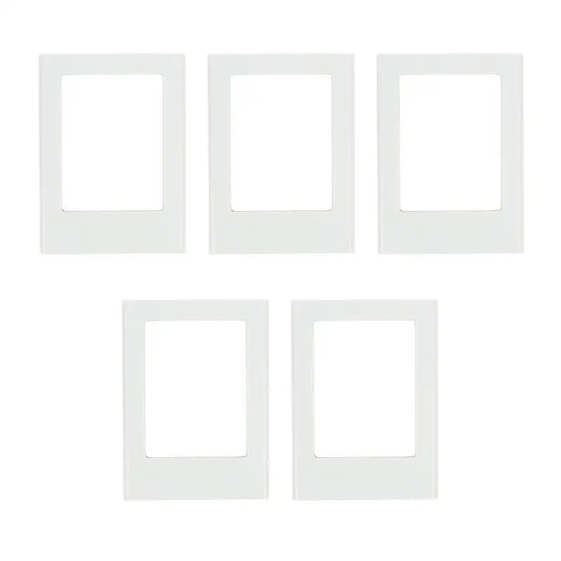 5PCS 3 Inch Magnetic Photo Frame Small Creative Magnet Picture Frames for Desktop Display Home Office Ornament Peaceful Pleasures Health and Wellness 5pcs grey