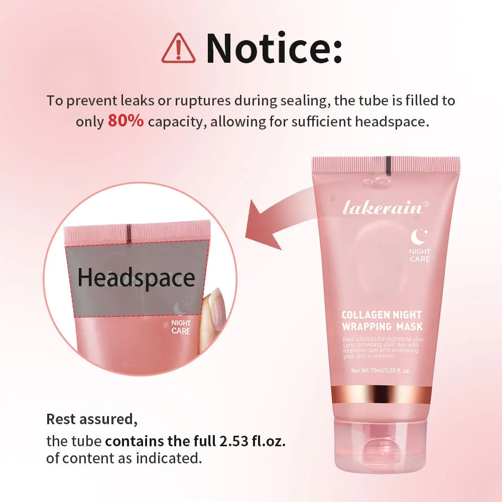 Collagen Wrapping Peel-off Mask Rejuvenation Moisturizing Brightening Korean Face Mask Make Glowy Skin Elasticity Facial Mask Peaceful Pleasures Health and Wellness