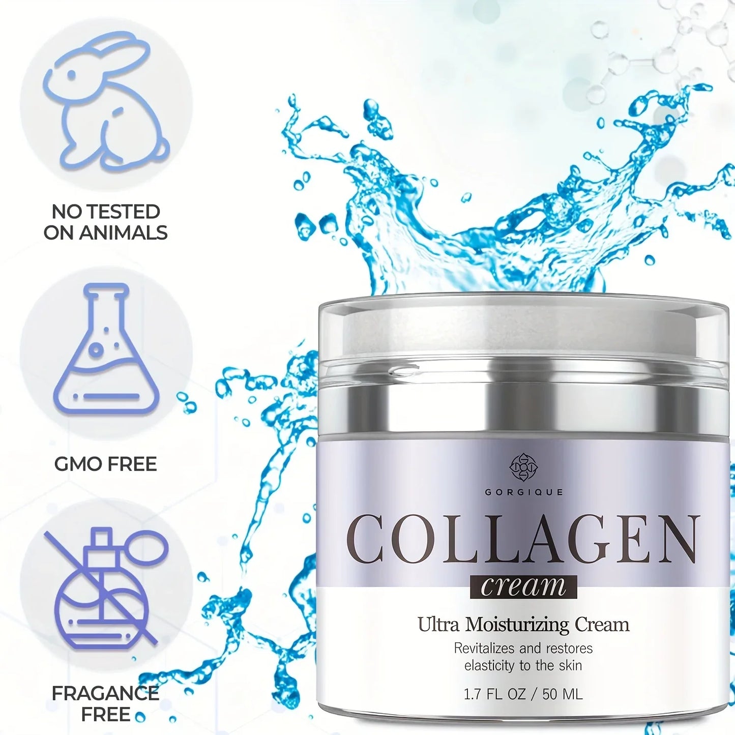 GORGIQUE Collagen Face Moisturizer – Firming Hydrating Cream