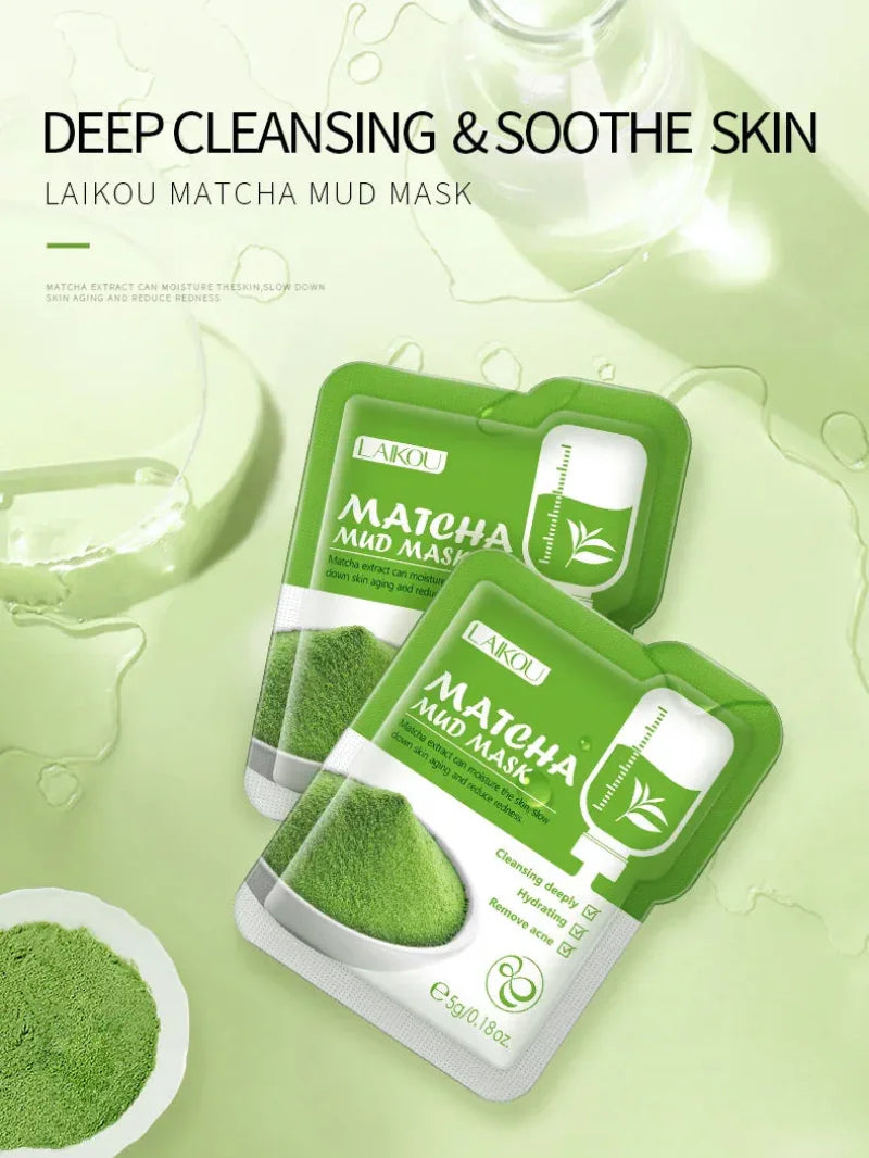 LAIKOU Purifying Clay Facial Mask – Deep Cleansing Mud Mask 5g Peaceful Pleasures Health and Wellness