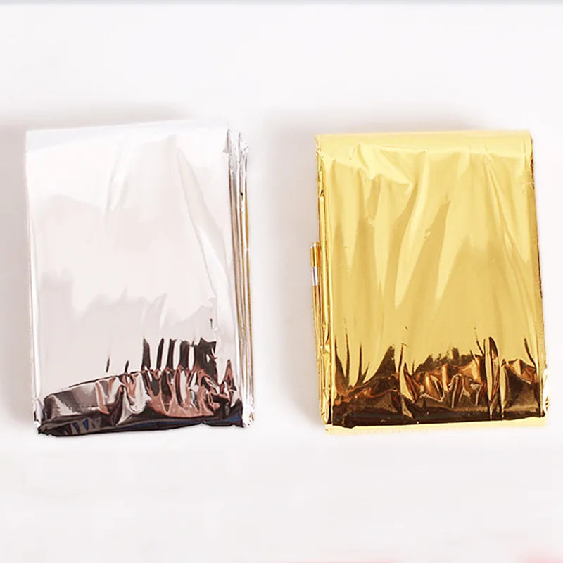 Mylar Thermal Emergency Blankets | Space Foil Blanket 5–30 Pack