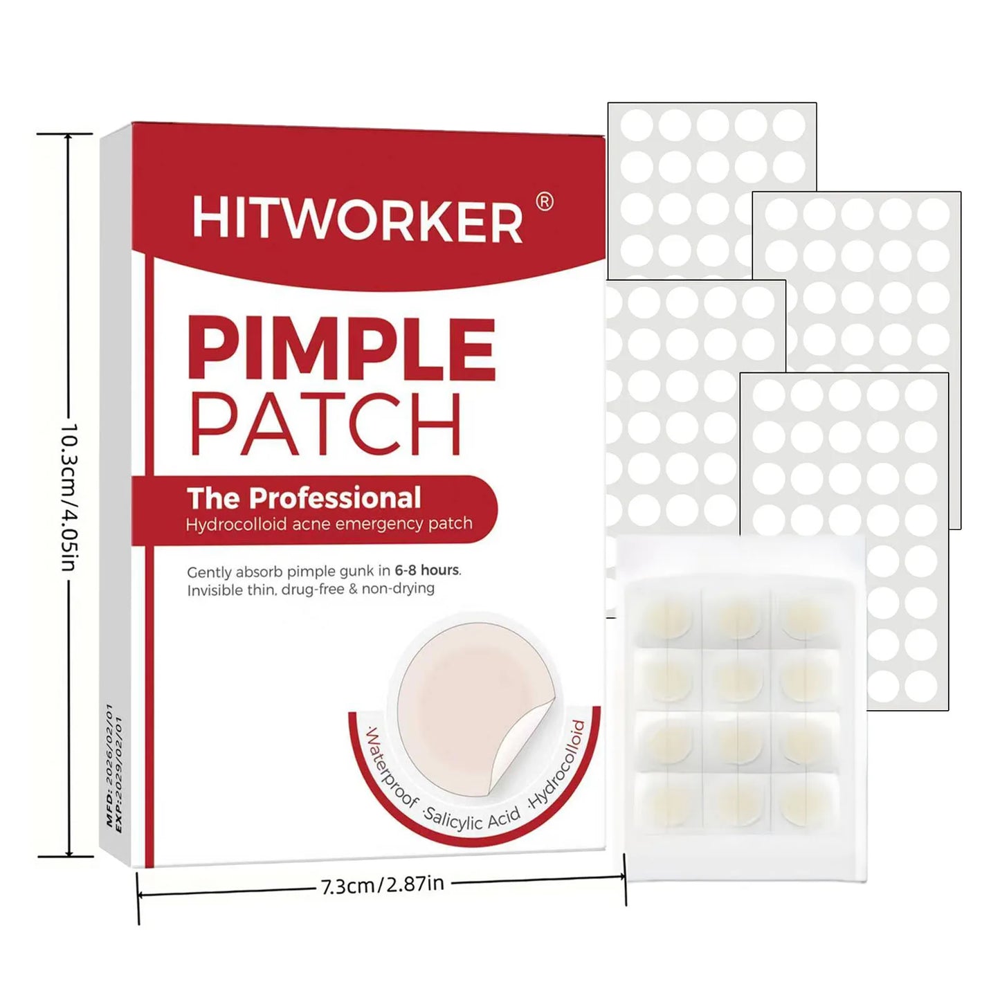 Invisible Waterproof Hydrocolloid Acne Patches – All Skin Types