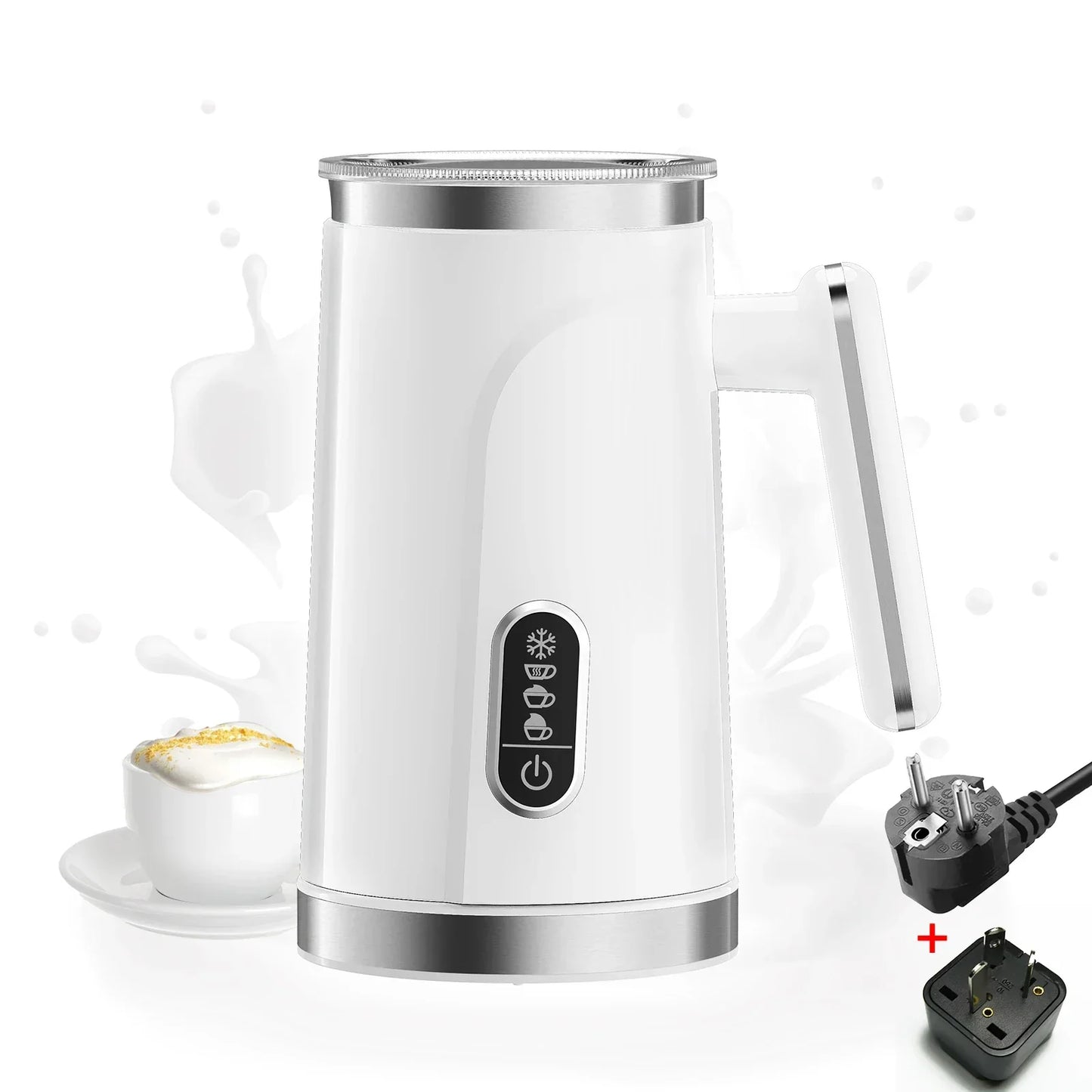 BioloMix 4-in-1 Automatic Milk Frother & Warmer 500W Milk Frother Peaceful Pleasures Health and Wellness 220V AU WHITE UNITED KINGDOM