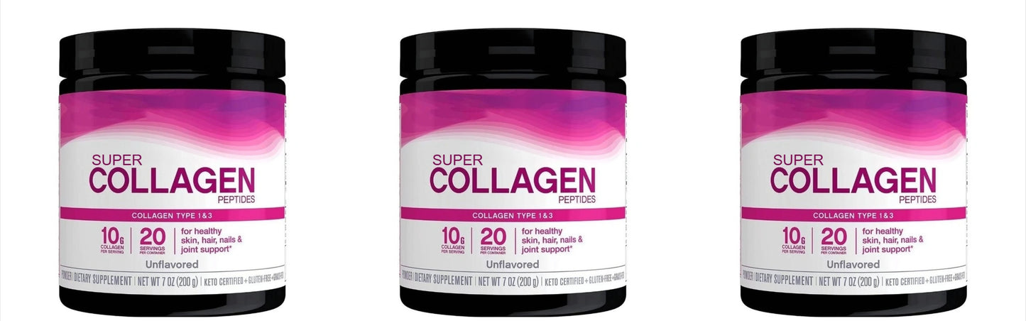 Unflavored Collagen Peptides Powder | 10g Protein, 20 Servings