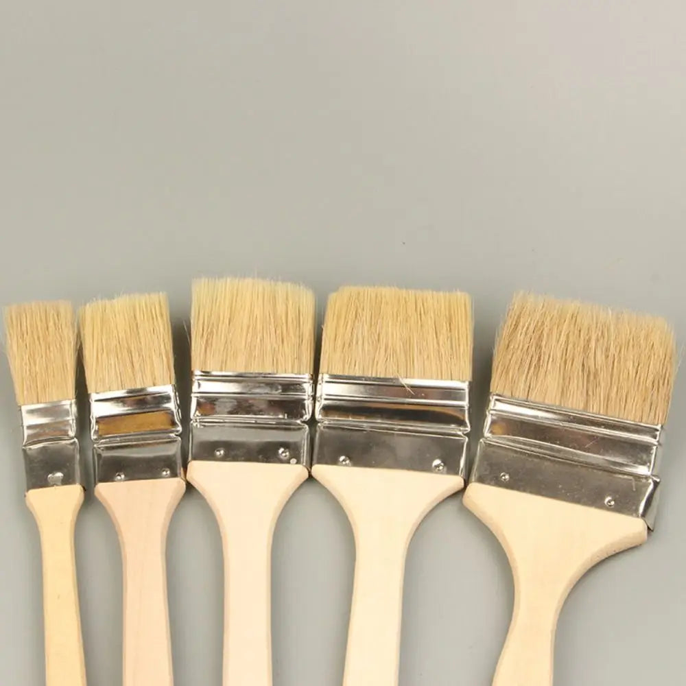 Long Handle Elbow Paint Brush – Solid Wood & Mixed Bristle