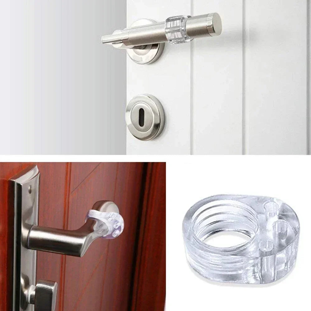Door Stoppper Pad Floor Door Stop Impact Baby Handle Transparent Home Safety Buffer Silicone Protections Supplies Wall Doorstop Peaceful Pleasures Health and Wellness