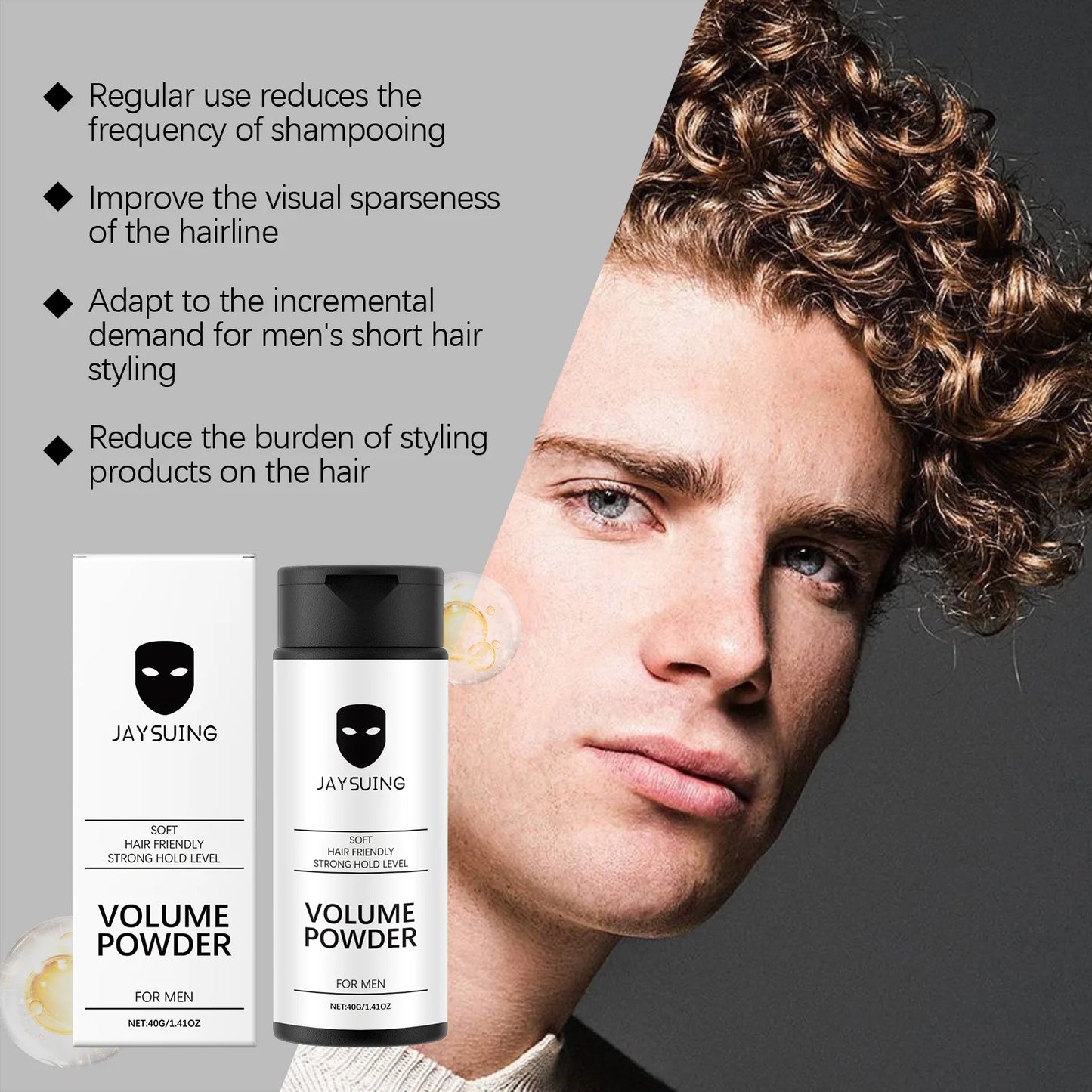 Jaysuing Hair Styling Powder – Volume & Oil Control 40g