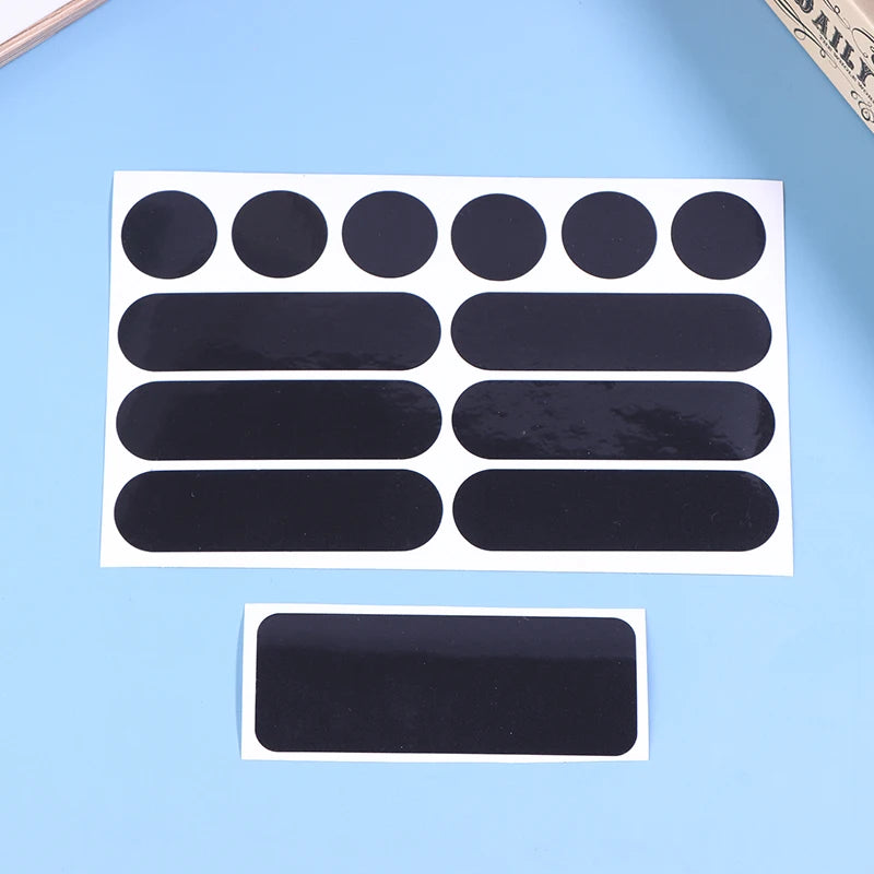 Black Reflective Helmet & Bike Stickers – Night Safety Decals