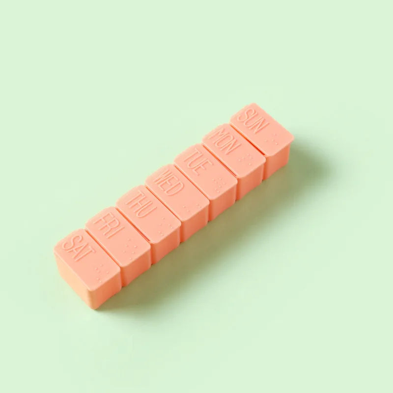 Weekly Pill Organizer – 7-Day Travel Tablet Dispenser Case