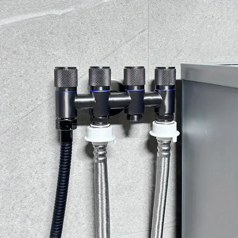 5-Way Angle Valve | 1-Inlet 4-Outlet Water Distribution Valve