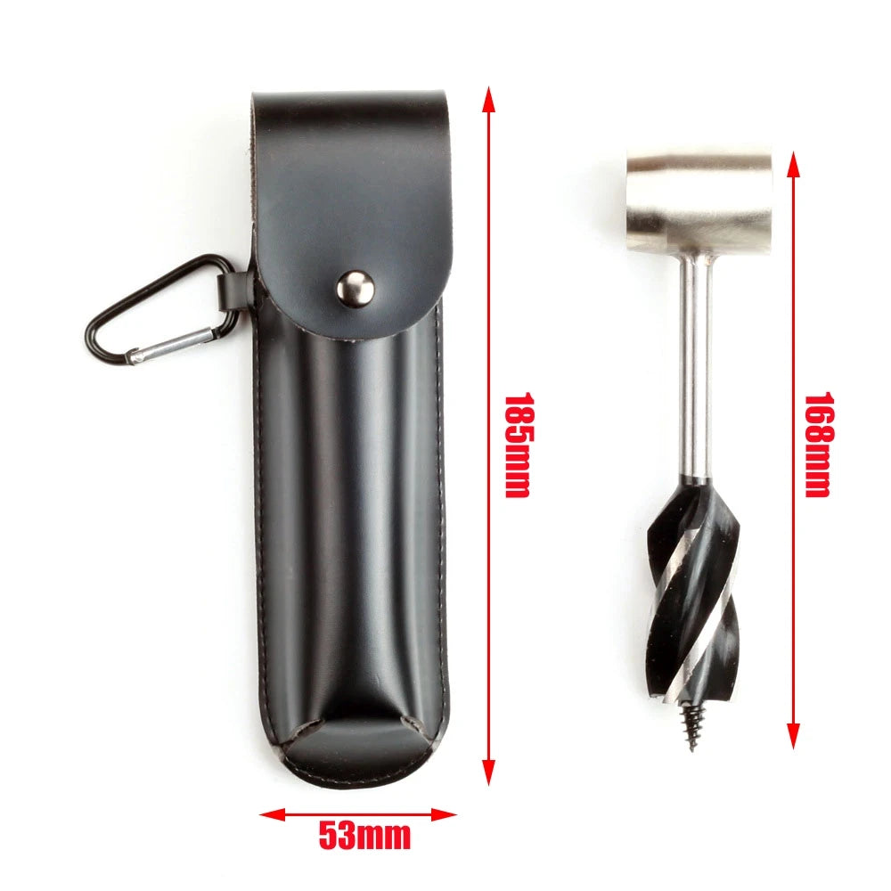 Hand Auger Drill Bit – Bushcraft & Survival Wood Drilling Tool Peaceful Pleasures Health and Wellness