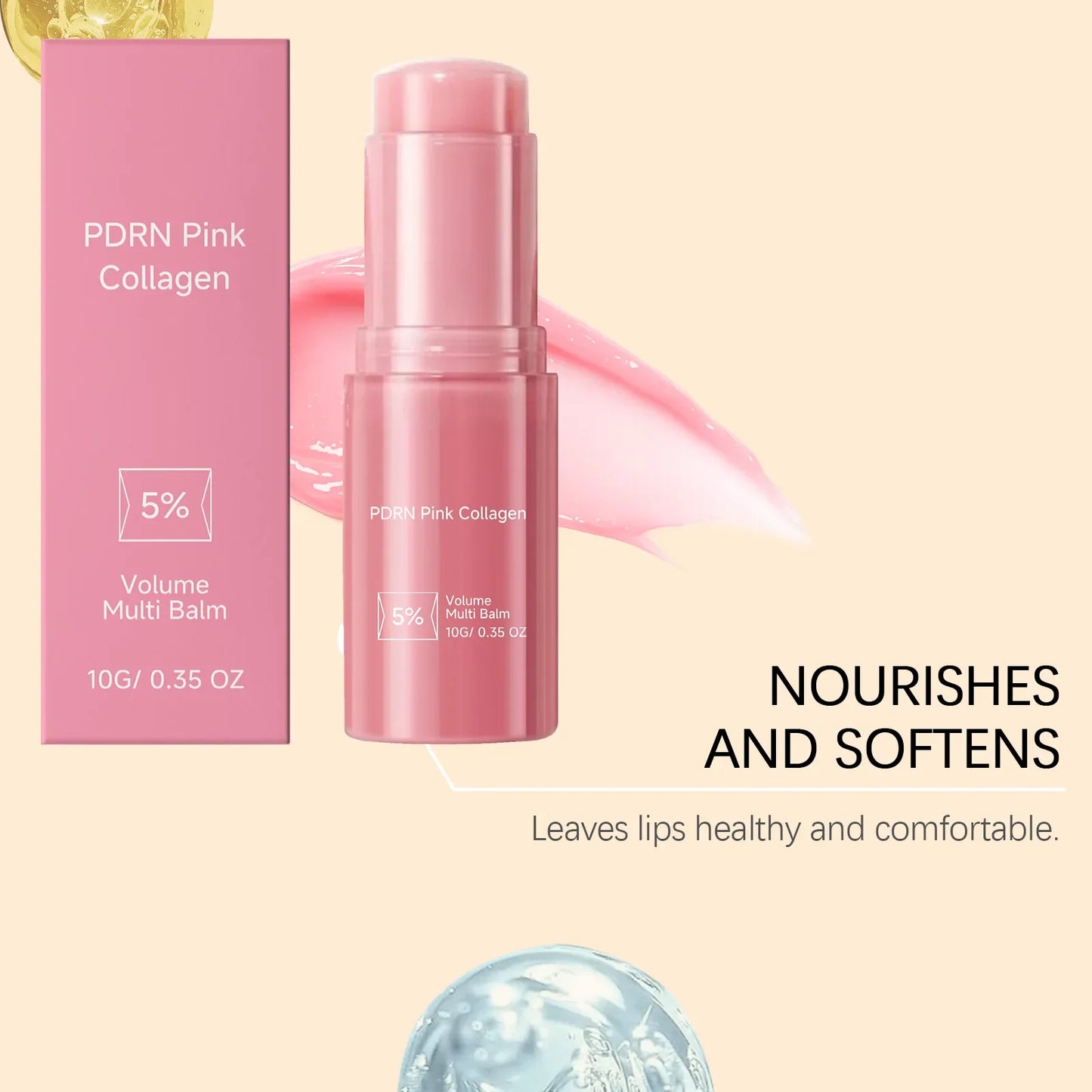 PDRN Collagen Multi Balm – Hydrating Stick for Face & Lips