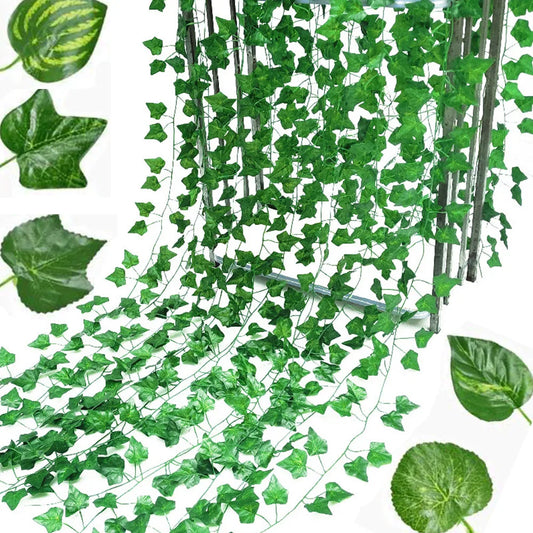 Artificial Ivy Vine Garland – Silk Hanging Leaves for Weddings Artificial Vine Garland Peaceful Pleasures Health and Wellness