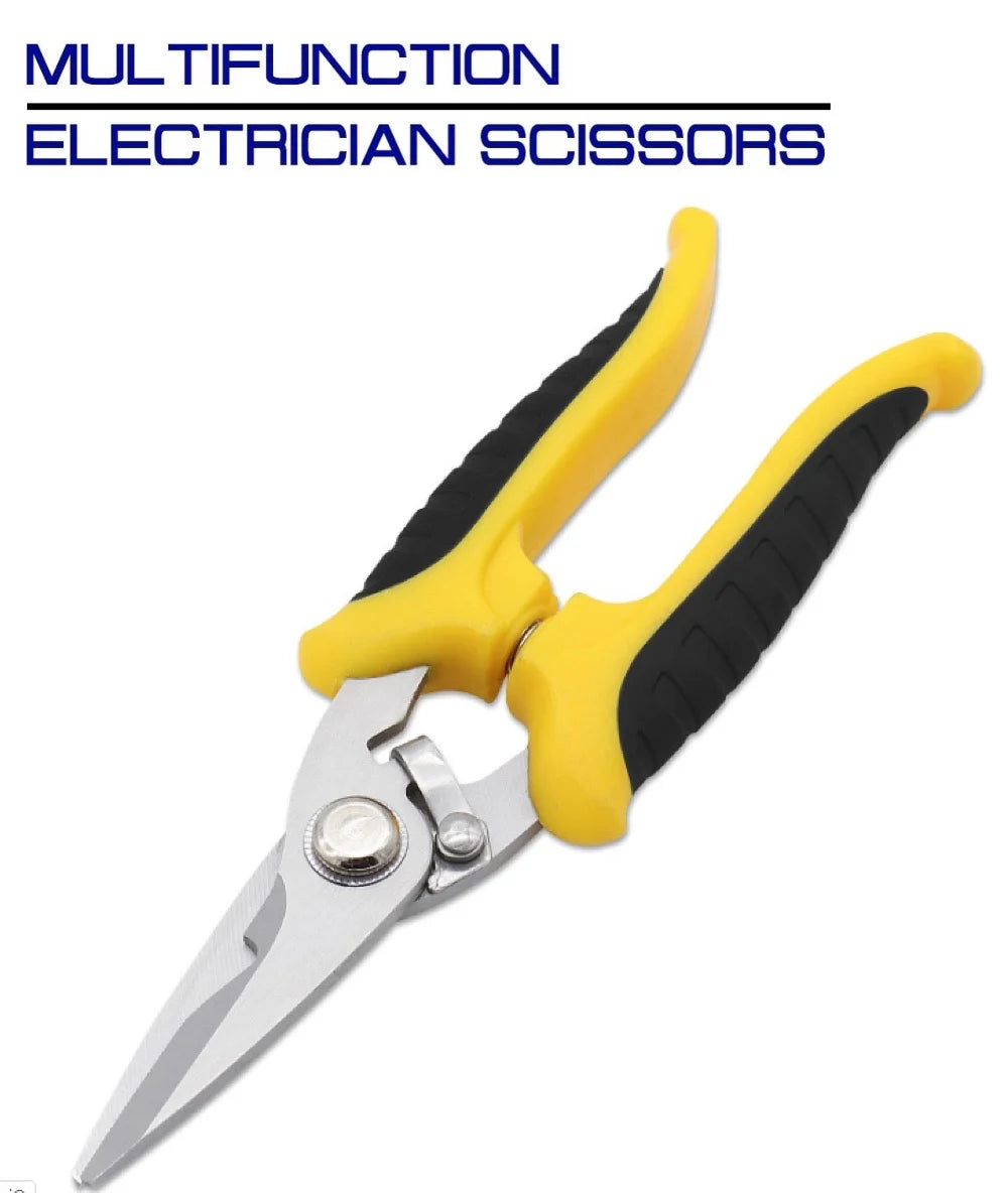 Stainless Steel Electrician Scissors | Wire & Sheet Trimmer Peaceful Pleasures Health and Wellness