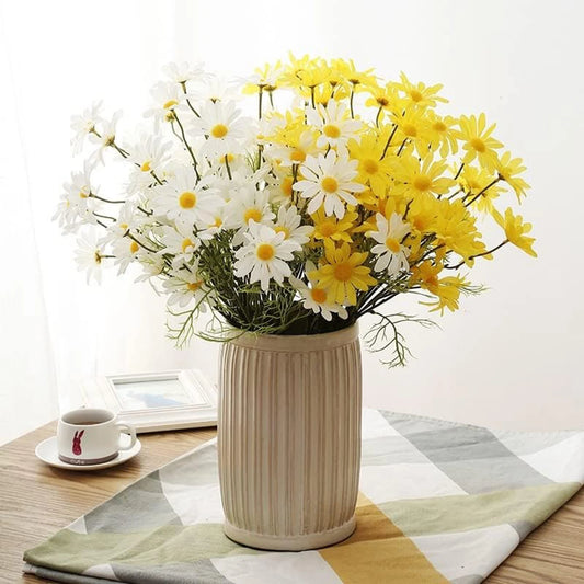 Silk Daisy Chrysanthemum Artificial Flower Bouquet – 1 or 3 Pcs