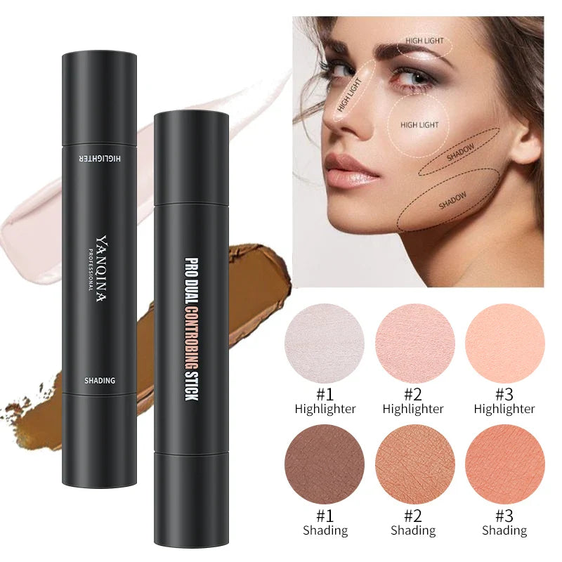 YANQINA 2-in-1 Contour & Highlight Stick | V-Face Sculpting