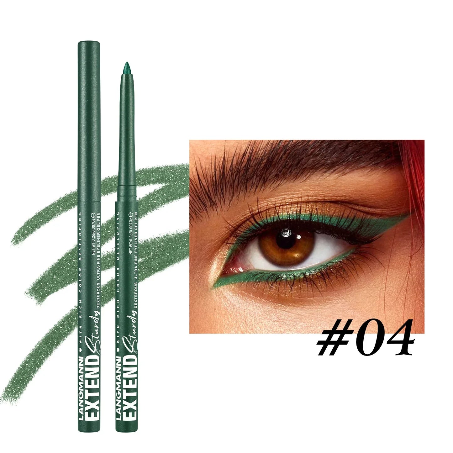 2-in-1 Waterproof Eyeliner & Eye Shadow Pencil | 12 Colors