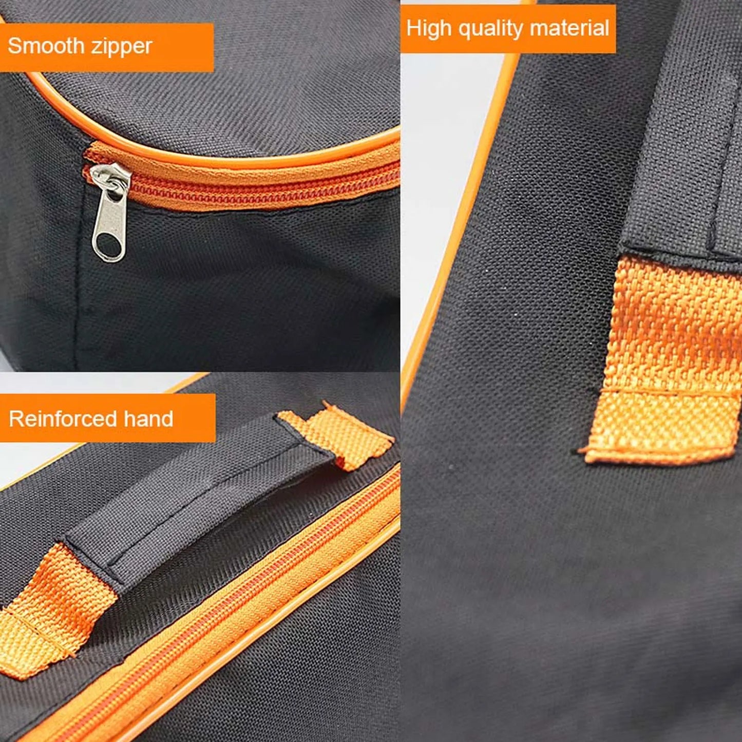 Tools Bag with Closure Zipper Handle Portable Oxford Cloth Storage Bag for Electricians Car Vacuum Cleaner Tools Peaceful Pleasures Health and Wellness