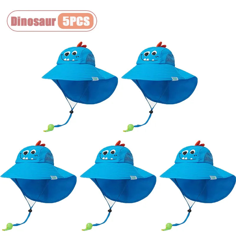 Kids Wide Brim UV Sun Hat | Boys & Girls Bucket Cap