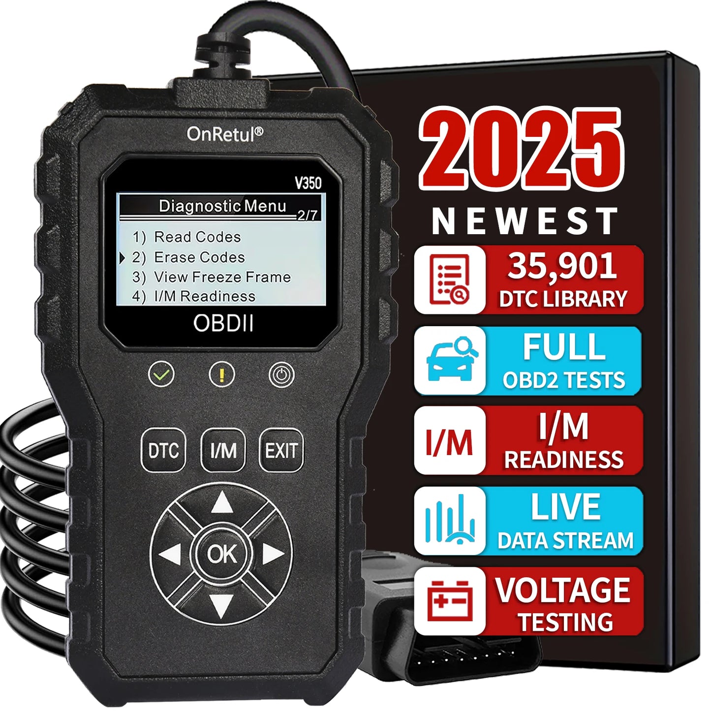 Professional Obd2 Scanner, Operated Via Usb, Provides Real-Time Diagnostic Data for Monitoring a Wide Range of Vehicle Engine Indicators, Without the Need for Batteries. Peaceful Pleasures Health and Wellness black