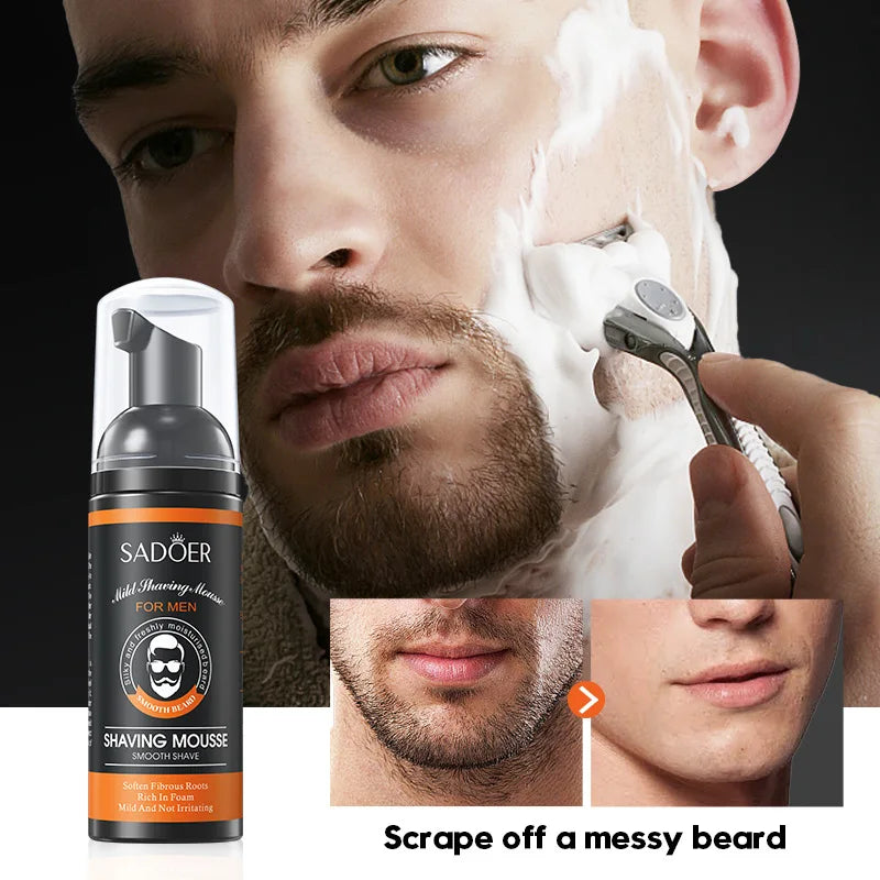 60ml Men's Shaving Mousse – Gentle Smooth Shave Cream