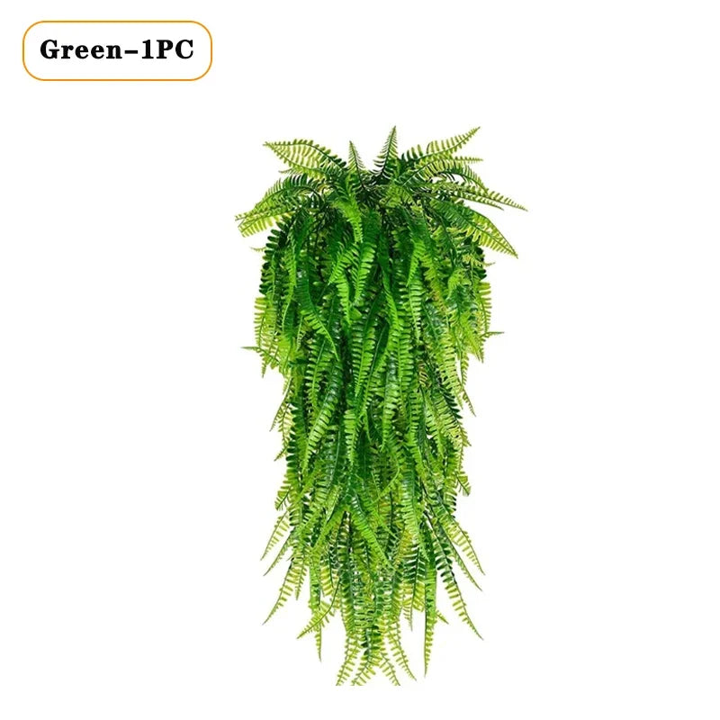 Artificial Hanging Fern Vine Wall Decor – Indoor & Outdoor
