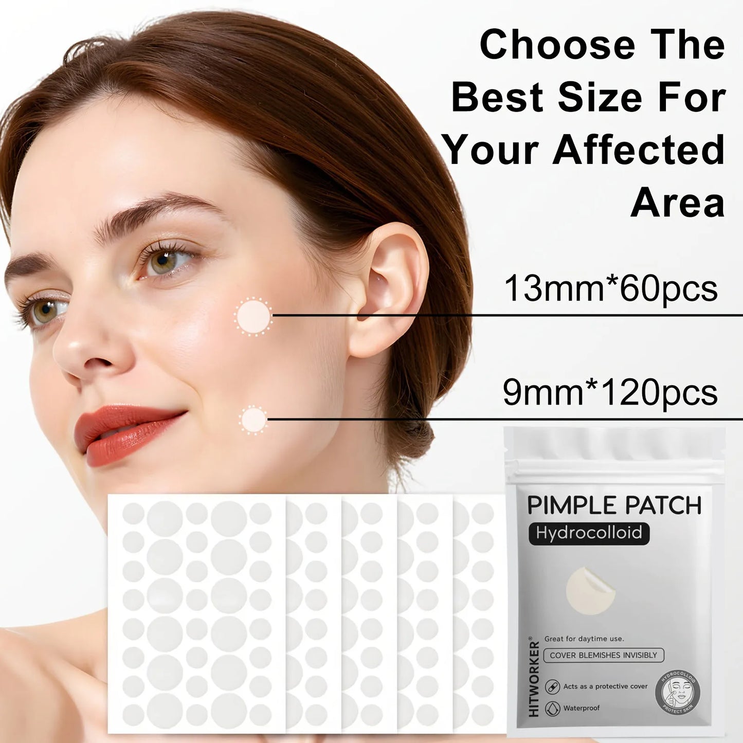 Bulk Hydrocolloid Acne Patches – Alcohol-Free | 144–576 Count