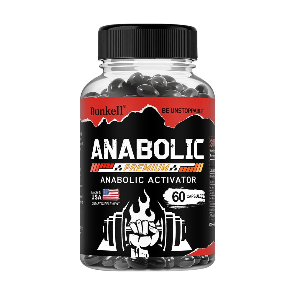 Men’s Muscle Builder Capsules - Lean Muscle Growth, Strength, Endurance & Recovery, Anabolic Activator, 30/60/120 Capsules Peaceful Pleasures Health and Wellness 60 count-1 bottle