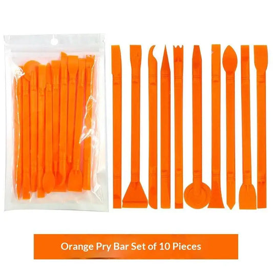 4 Colors 10Pcs/Set Plastic Crowbar Disassembly Spudger Opening Tools For Phone Pad Tablets Laptop PC Repairing Opening Tools Peaceful Pleasures Health and Wellness Orange
