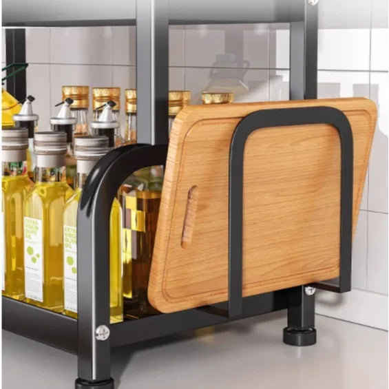 Modern Household Kitchen Spice Rack Countertop Storage Organizer Multifunctional Shelving Unit For Cooking Essentials Peaceful Pleasures Health and Wellness