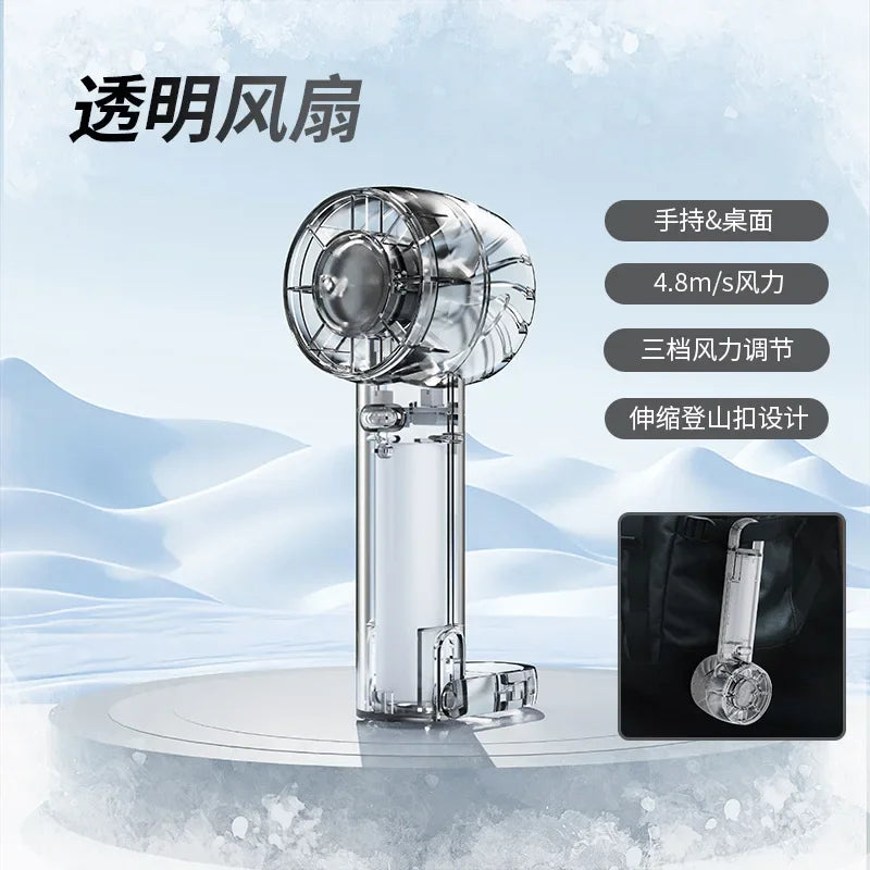 URGGU Handheld Mini Turbo Cooling Fan – 3 Speed, USB Portable